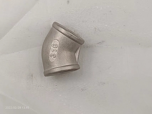 3 Edelstahl des Zoll-316 45 Korrosionsbeständigkeit Grad-Ellbogen Sch 10