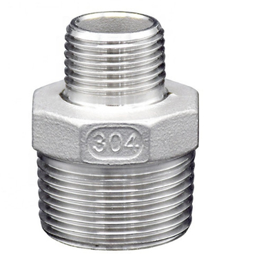 304 316L verlegten Edelstahl-Fittings-männlichen Hexen-Nippel-Reduzierer