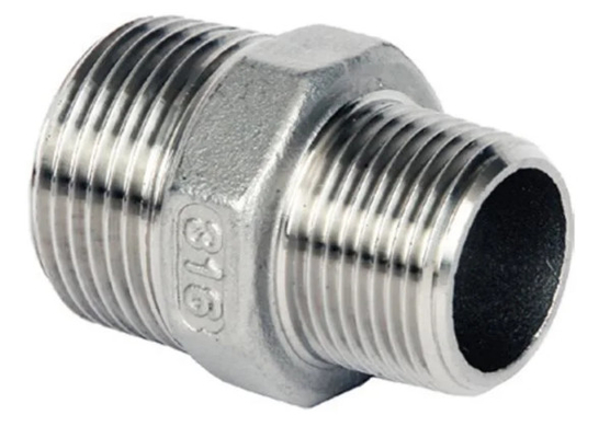 304 316L verlegten Edelstahl-Fittings-männlichen Hexen-Nippel-Reduzierer
